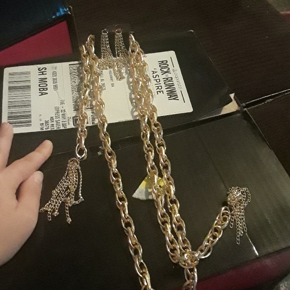 Necklace and earrings